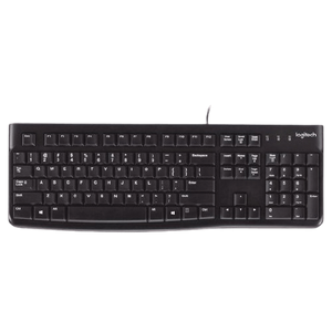 מקלדת חוטית Logitech K120 USB שחור