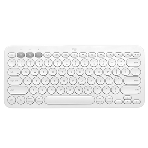 מקלדת Bluetooth בצבע לבן Logitech K380