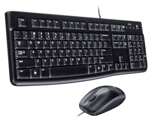 סט מקלדת ועכבר ברוסית Logitech Desktop Set MK120 Retail