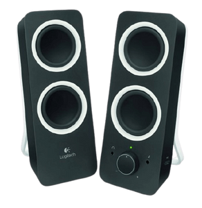 רמקולים למחשב Logitech Z200 2.0 Multimedia Retail בצבע שחור חסר