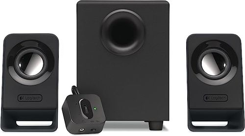 רמקולים למחשב Logitech 2.1 Multimedia Z213 Retail בצבע שחור