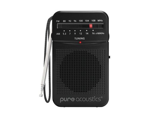 רדיו AM/FM נייד דגם RD-20-BLACK מבית PURE ACOUSTICS - אזל במלאי