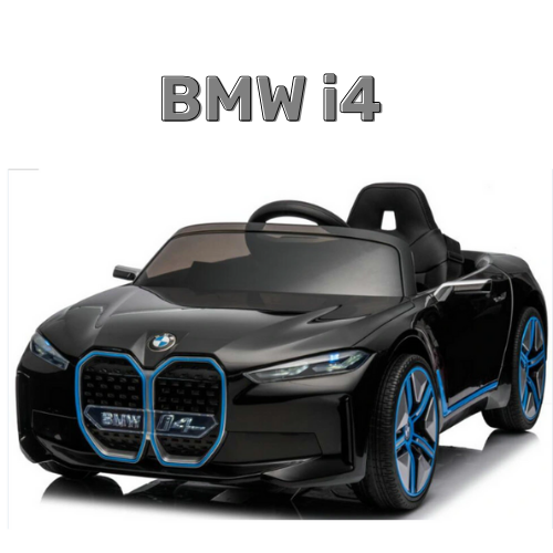 ממונע לילדים BMW i4 דגם מקורי כולל שלט חכם - צבע שחור