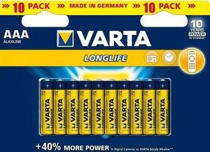 מארז 10 סוללות 1.5AAA VARTA