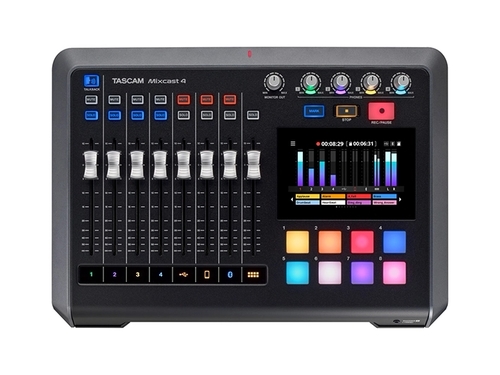 מיקסר הקלטה לפודקאסט Tascam Mixcast 4