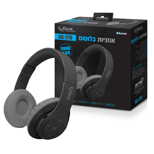 אוזניות בלוטוס 5.0 OVER-EAR עם מיקרופון מובנה מבית LEXUS