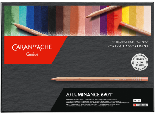 סט 20 עפרונות צבעוניים LUMINANCE 6901