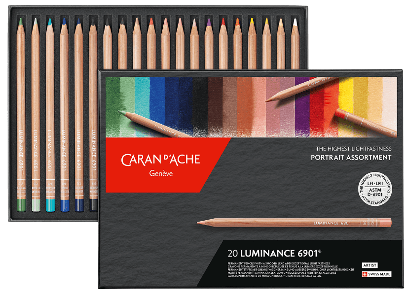 סט 20 עפרונות צבעוניים LUMINANCE 6901