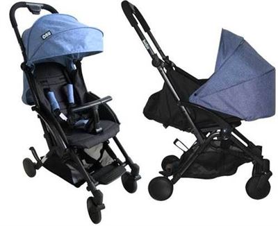 עגלה משולבת לתינוק בובו ניובורן BOBO NEWBORN - כחול ג