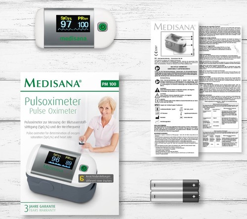 מד סטורציה Medisana Pulse Oximeter PM100