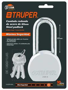 מנעול 65 מ"מ TRUPER CACER-65L
