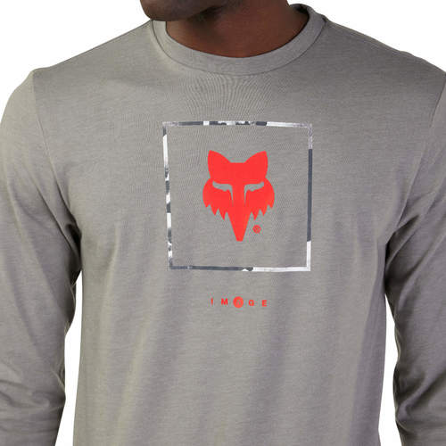 חולצה ארוכה פוקס אפור - FOX ATLAS LS PERM TEE V24