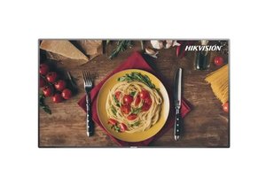 שילוט דיגיטלי צר ברוחב מסגרת 55 אינץ' המותקן על הקיר Hikvision