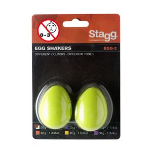 זוג ביצי שייקר בצבע ירוק Stagg EGG2 GR