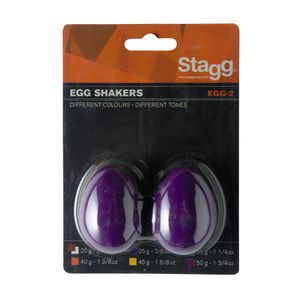 זוג ביצי שייקר בצבע סגול Stagg EGG2 PP