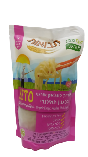 אטריות קונג'אק בסגנון נודלס אורגני קיטו תבואות