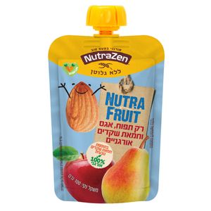 מחית תפוח, אגס וחמאת שקדים אורגניים נטורזן