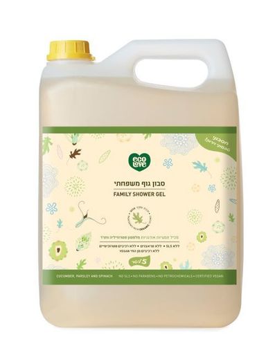 סבון גוף משפחתי טבעי ירקות ירוקים 5 ליטר ecoLove