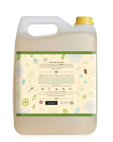 סבון גוף משפחתי טבעי ירקות ירוקים 5 ליטר ecoLove