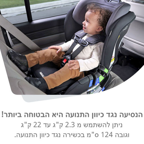 כסא בטיחות POPLAR מבית BRITAX צבע אפור כהה