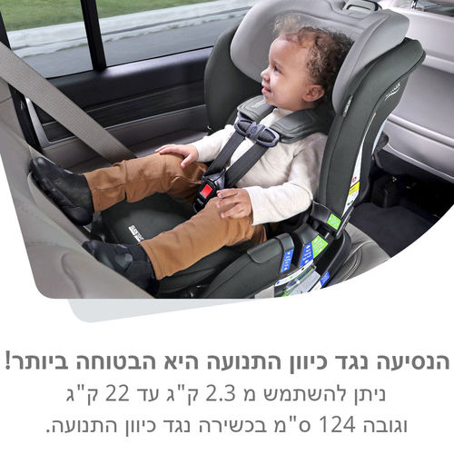 כסא בטיחות POPLAR מבית BRITAX צבע אפור 