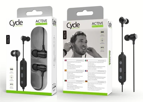 אוזניות סטריאו CYCLE ACTIVE PLUS אפור