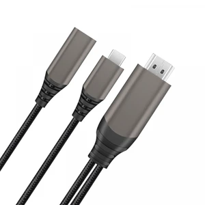 מתאם תצוגה WiWU X10 Type-C-HDMI + חיבור PD עם תמיכה בטעינה עד 100W (תומך ניטנדו סוויצ