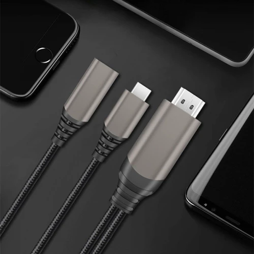 מתאם תצוגה WiWU X10 Type-C-HDMI + חיבור PD עם תמיכה בטעינה עד 100W (תומך ניטנדו סוויצ')