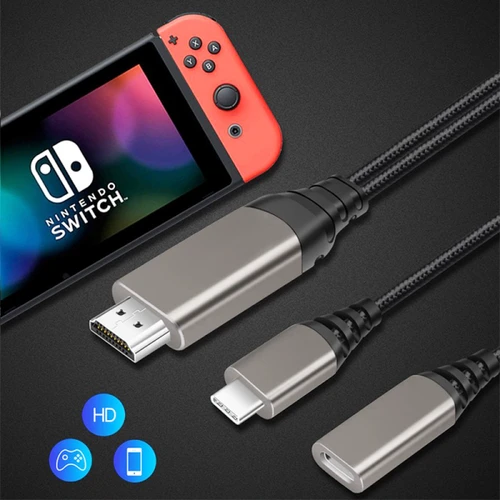 מתאם תצוגה WiWU X10 Type-C-HDMI + חיבור PD עם תמיכה בטעינה עד 100W (תומך ניטנדו סוויצ')