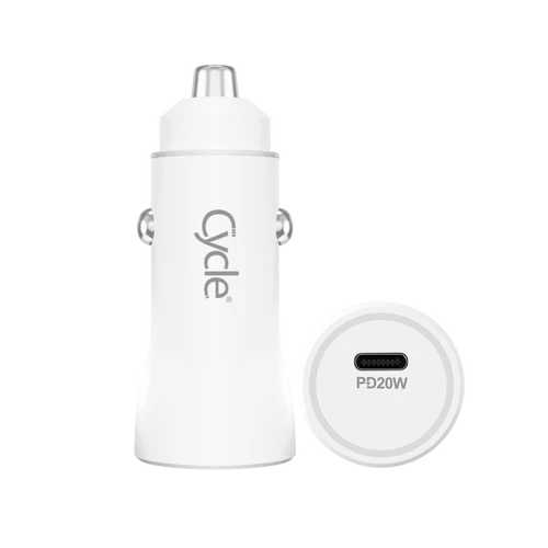 מטען רכב מהיר Cycle CYCPD20W עם יציאת USB בתקן 3A 20W