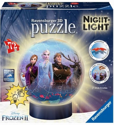 פאזל כדור מואר 72 חלקים מבית Ravensburger - לשבור את הקרח 2