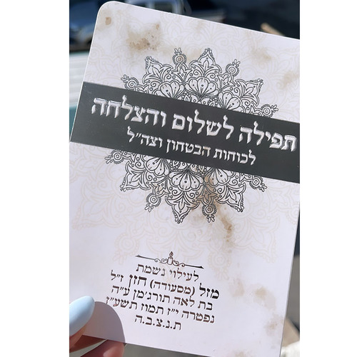 תפילה לשלום חיילי צה