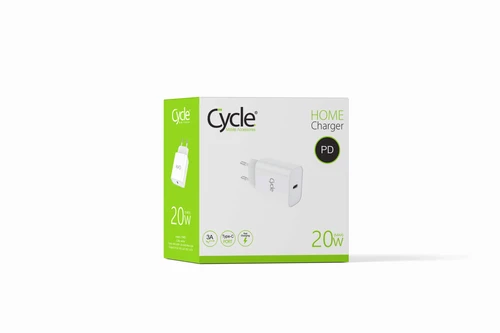 מטען קיר מהיר Cycle CYHPD 20W עם יציאת PD