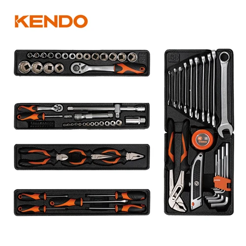 ארגז כלים הרמוניקה 88 חלקים KENDO 90202 פתיחה מדורג