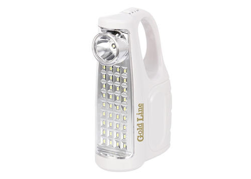 תאורה נטענת ניידת 36 נורות עם פנס ותאורת צד Gold Line ATL-189