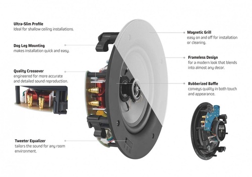 זוג רמקולים שקועים מבית ADVENT דגם IC672