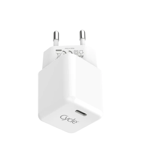 מטען קיר מהיר קומפקטי Cycle CYHPD-CUBE 20W עם יציאת PD
