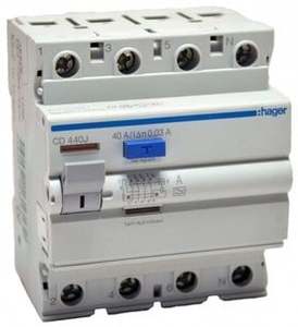 פחת הגר 40X4 30MA Hager