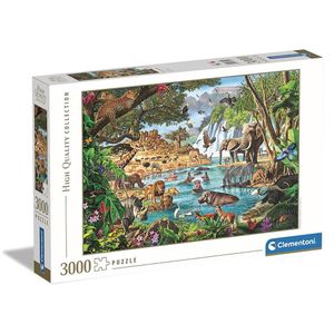 קלמנטוני - פאזל 3000 מפל מים אפריקאי - Clementoni African Waterhole Puzzle 33551