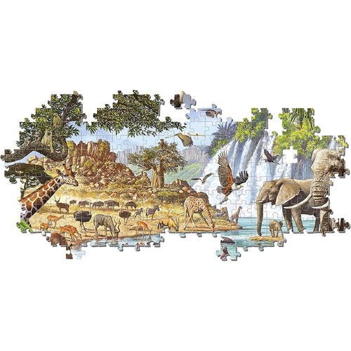קלמנטוני - פאזל 3000 מפל מים אפריקאי - Clementoni African Waterhole Puzzle 33551