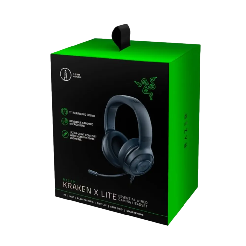 אוזניות ‏חוטיות Razer Kraken X Lite רייזר