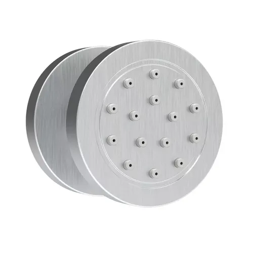 ג'טים עגולים מתכווננים ניקל מוברש קוטר 5 ס״מ