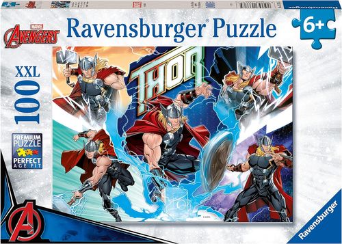 פאזל  100 חלקים גדולים במיוחד - גיבורי על Avengers מצוייר