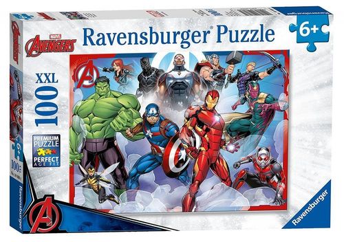 פאזל  100 חלקים גדולים במיוחד - גיבורי על Avengers 