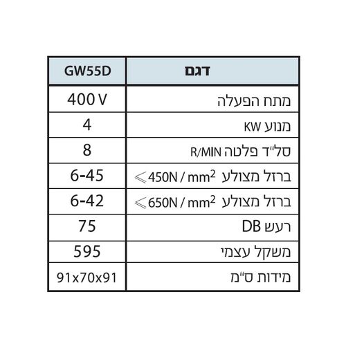 מכונת כיפוף ברזל בניין 45 מ