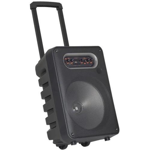 בידורית קריוקי נגררת Greatnice GTS-1593 30W עוצמתית 12 אינץ׳ עם תאורת RGB + מיקרופון חוטי ושלט רחוק