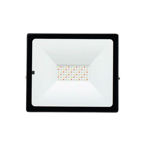פנס הצפה שבתאי AC 50W שחור- אור בגוון RGB semicom
