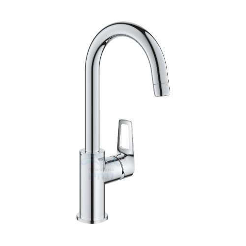 ברז פרח Grohe 23891001 ניצב לכיור רחצה BAULOOP | פיה קשתית | כרום ניקל