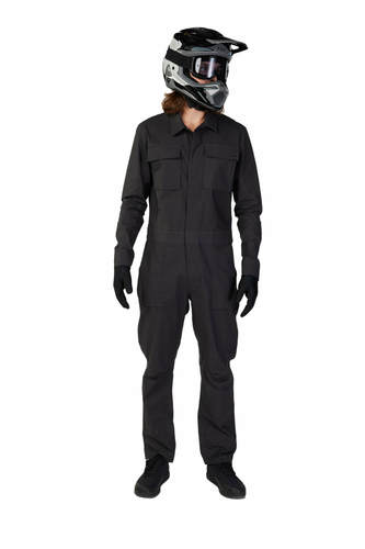 חליפת נהיגה פוקס שחור - FOX RACING DEFEND DRIVE DUST SUIT V24