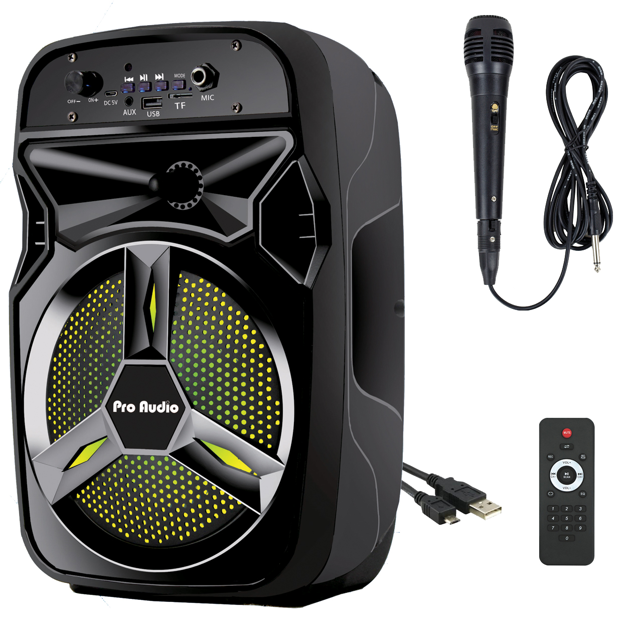 בידורית אלחוטית ניידת נטענת PROAUDIO BT-06
